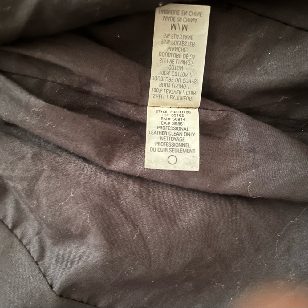 Elie Tahari Black Leather Jacket. Size Medium - Picture 8 of 10